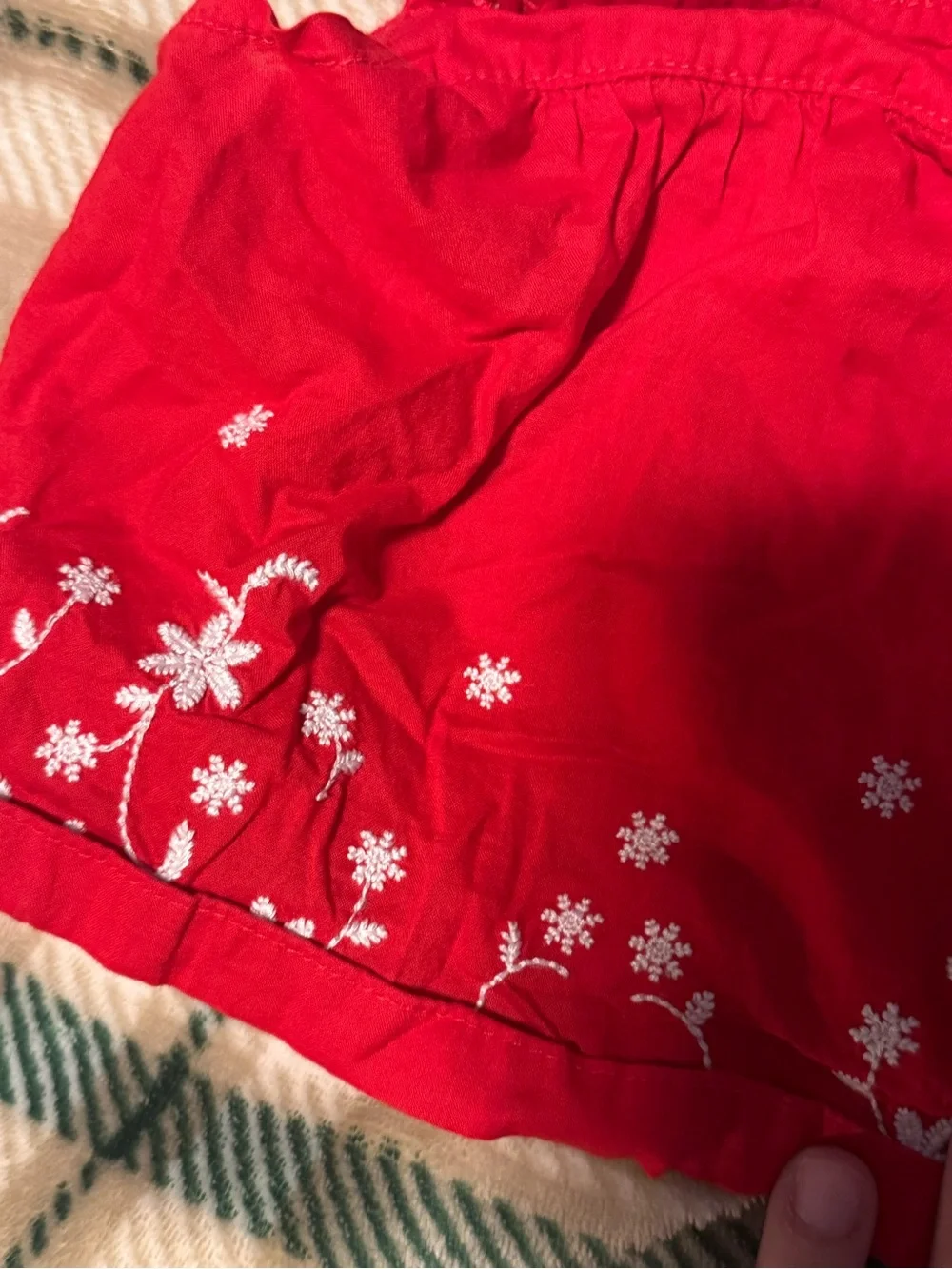 Carter's Bright Red Ruffle Strap Baby Dress